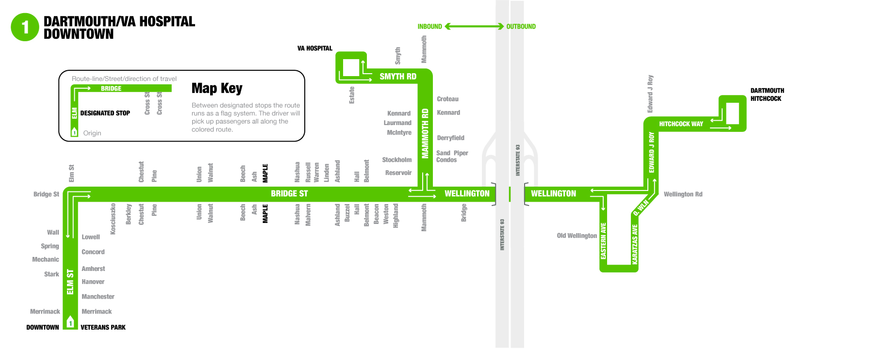 Route 1 Map